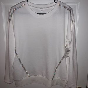 White magnolia 89th and Madison long sleeve blouse